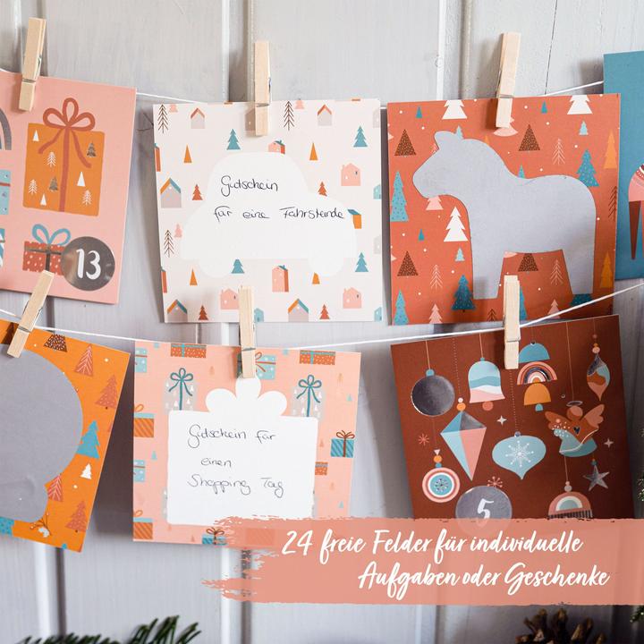 Immagine prodotto Papierdrachen Calendario dell'avvento da grattare - Boho