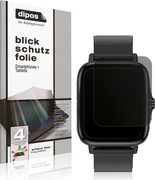 Actual product image Dipos Screen Protector 4-Way Privacy (Kaseemi 1.7 inch smartwatch)