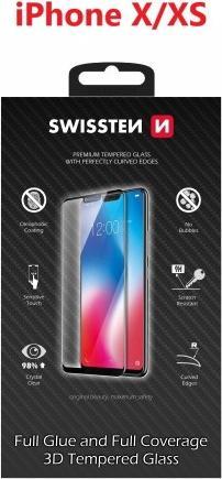 Immagine prodotto Swissten Vetro 3D completamente incollato ultra resistente (1 pz., Apple iPhone X, Apple iPhone XS)