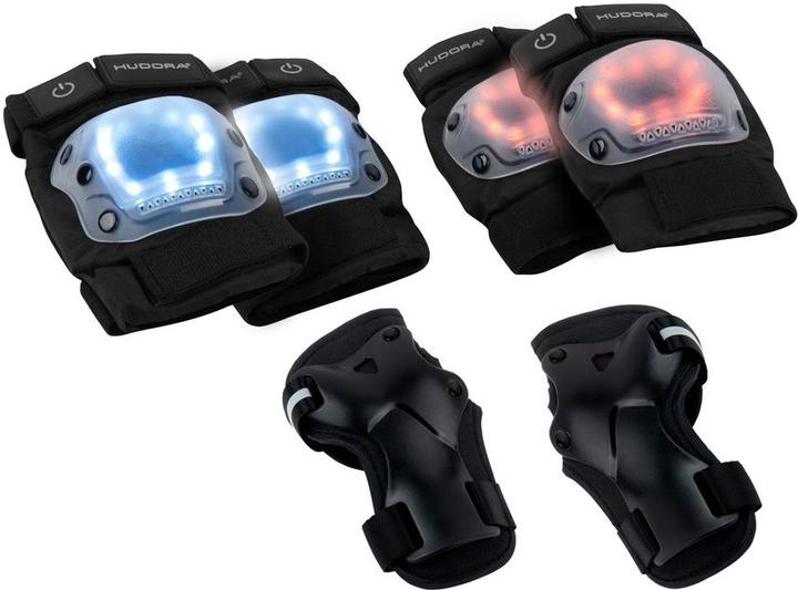 Actual product image Hudora Protectors LED (S, Knee pad, 4 pieces)