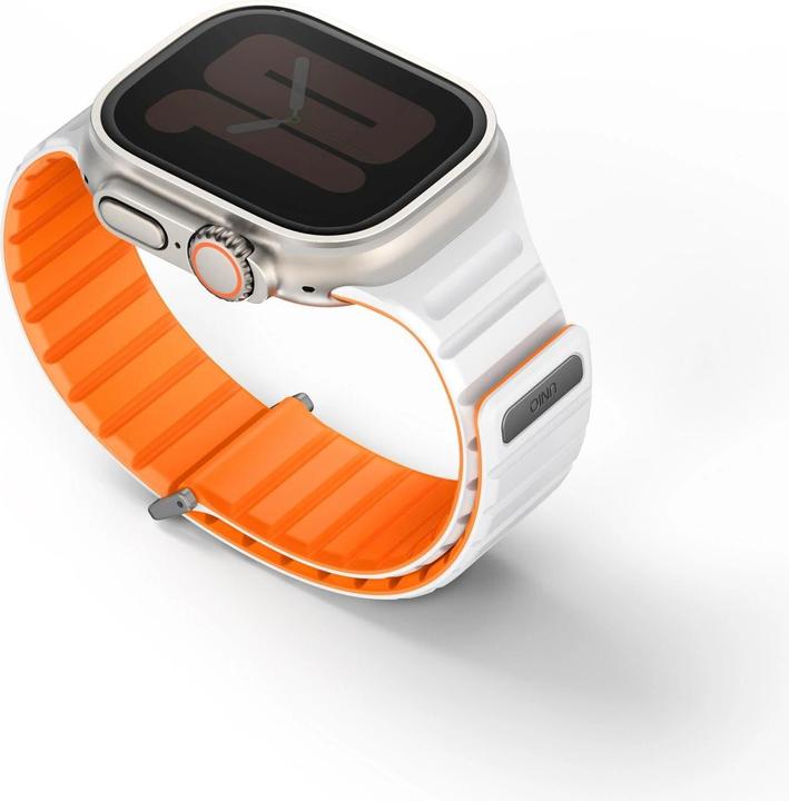 Actual product image Uniq pasek Revix Evo Apple Watch Series 1/2/3/4/5/6/7/8/9/SE/SE2/Ultra/Ultra2 42/44/45/49mm Reversible (42 mm, 49 mm, 45 mm, 44 mm, Stainless steel, Silicone)