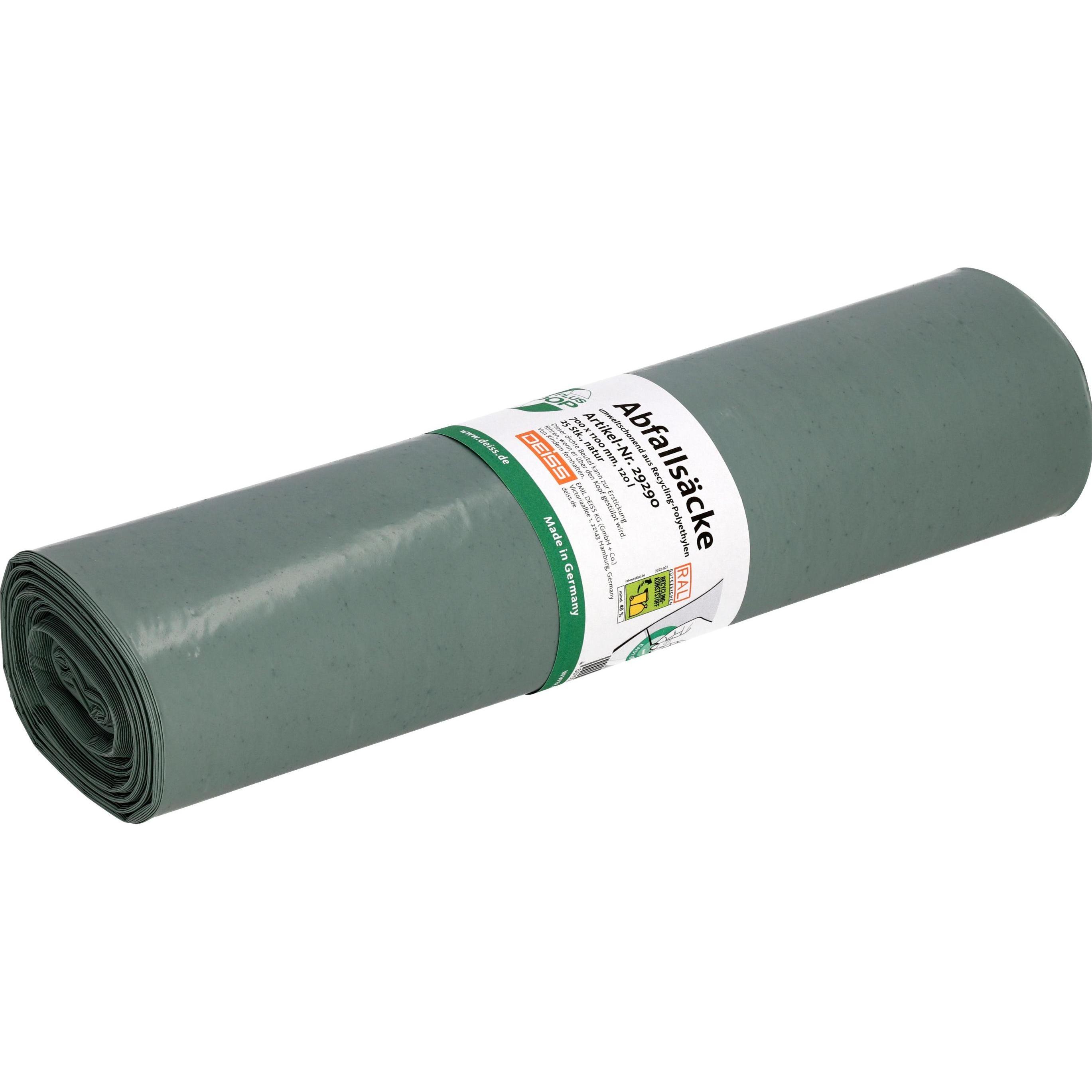 Deiss 29290 LDPE Standard, Sacchetti spazzatura, Trasparente