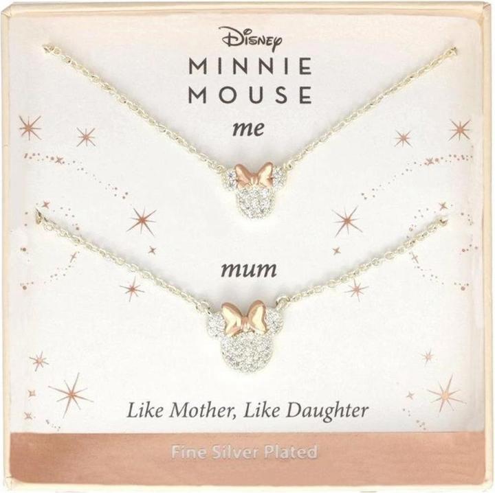 Image du produit NoName MINNIE - Set Maman & Fille - 2 Colliers Shiny en Laiton Plaqué Argent (Argent Sterling)