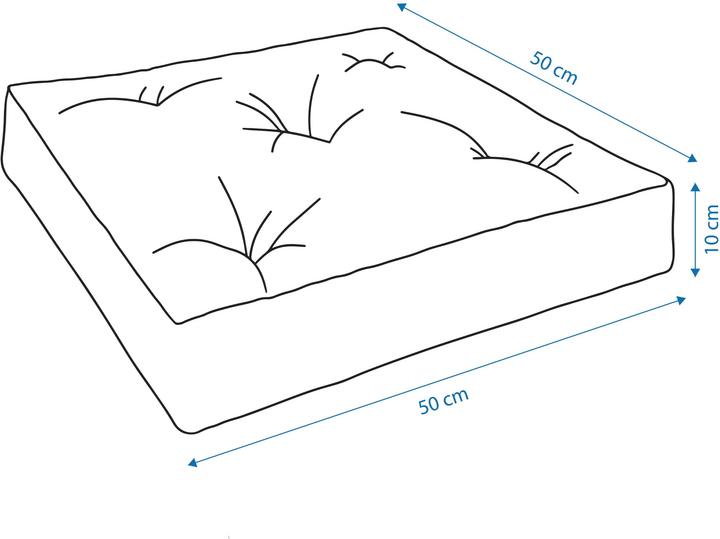 Produktbild Aspero 4 Stuhlkissen 50x50 cm Valletta - 9920 (50 x 50 x 10 cm)