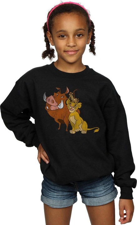 Produktbild Disney The Lion King Classic Simba Timon And Pumbaa Sweatshirt Mädchen (140, 146)