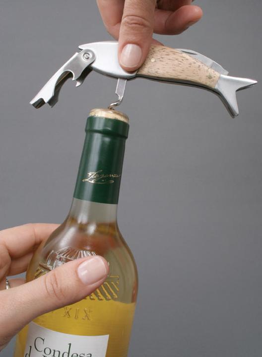 Actual product image Kikkerland Fish Corkscrew (Sommelier knife)