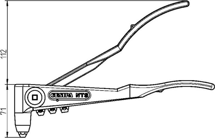 Actual product image Gesipa Nietboy w. NTS Blind Nose Pliers (315 mm)