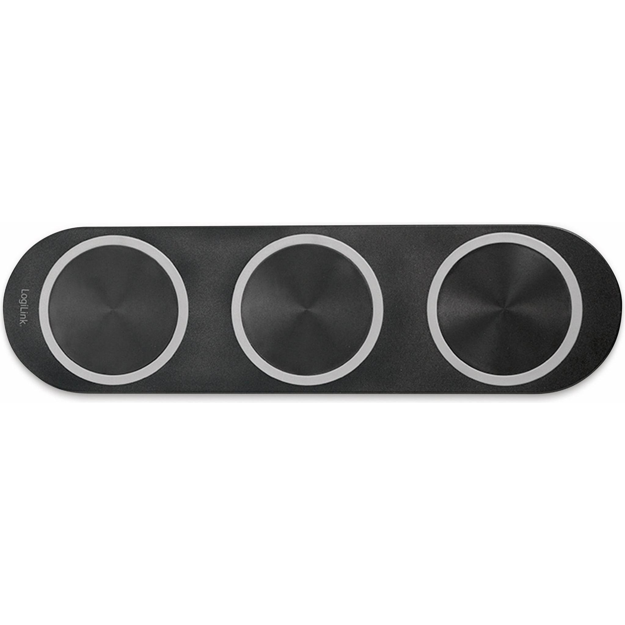 Thumbnail - LogiLink Kabelloses Tischladegerät (15 W), Wireless Charger, Schwarz