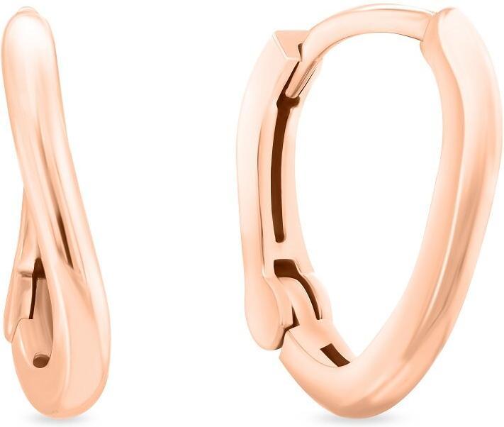 Actual product image Brilio Silver - Minimalist bronze earrings EA990R