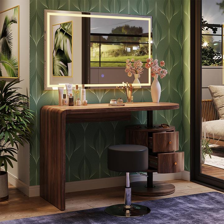 Produktbild Vicco Lara mit Hocker und Beleuchtung (120 x 50 x 76 cm)