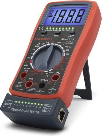 Maxwell & Williams Maxwell digitális multiméter, kompakt, kábelteszt funkcióval (25331)