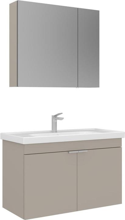 Produktbild Homitis Desna 90 Bathroom Cabinet With Sink & Mirror Set (2 Pieces)