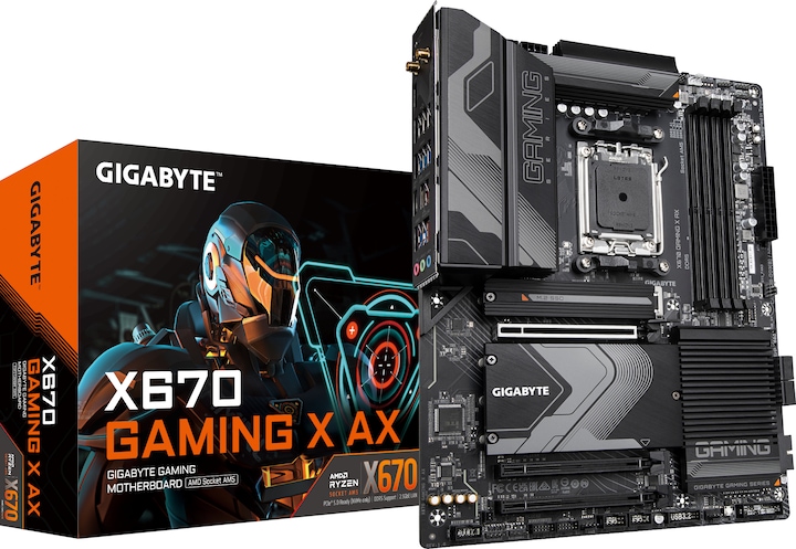Image du produit Gigabyte X670 GAMING X AX (AM5, AMD X670, ATX)