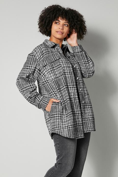 Produktbild Angel of Style Hemdjacke, Karo, Hemdkragen, Brusttaschen, Langarm (50)