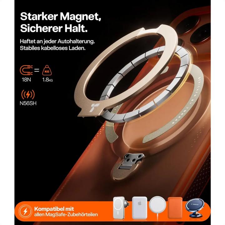 Actual product image Torras Ostand Q3 Air (Apple iPhone 17 Pro)