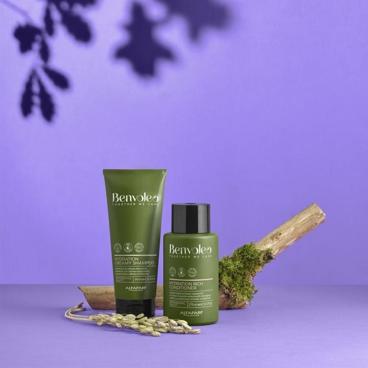 Image du produit Alfaparf Benvoleo Shampooing Hydratant Crémeux pour Cheveux Secs 6.76 FL. Oz. (6760 ml, Shampoing liquide)