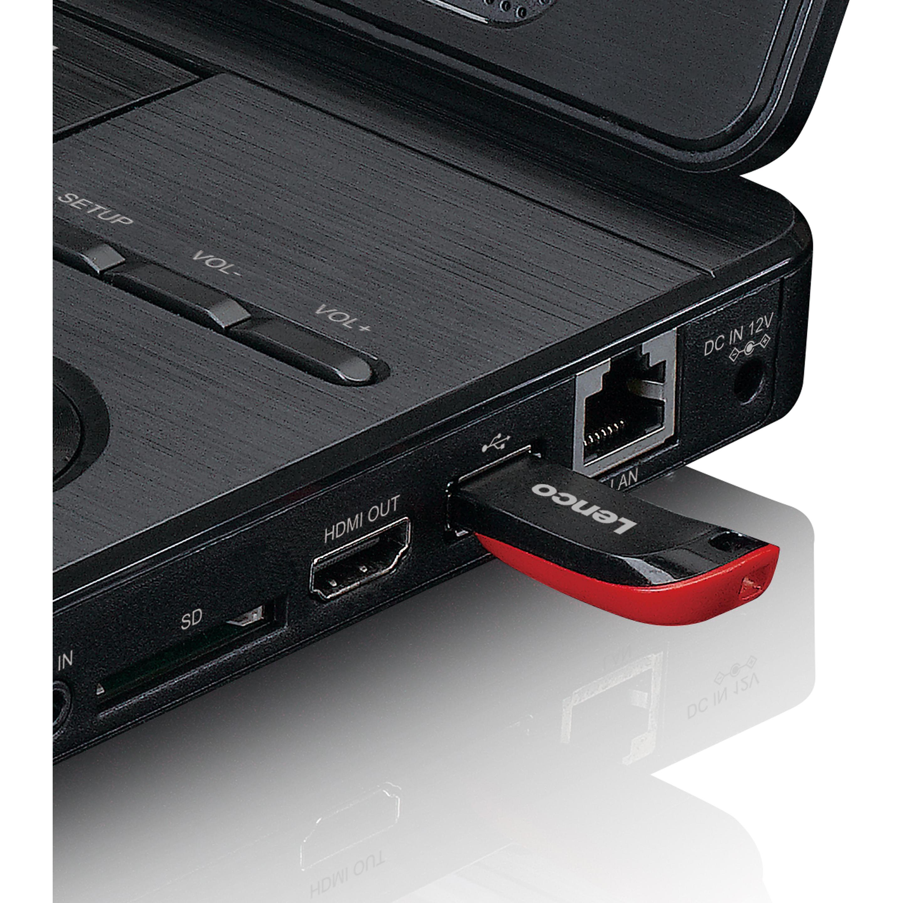 Thumbnail - Lenco BRP-1150BK Tragbarer Blu-ray - DVD-Player (Tragbarer DVD-Player, Tragbarer Blu-ray Player), Bluray Player + DVD Pl...