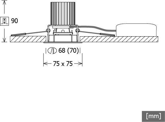 Produktbild LTS LED-Einbaudownlight (1160 lm)