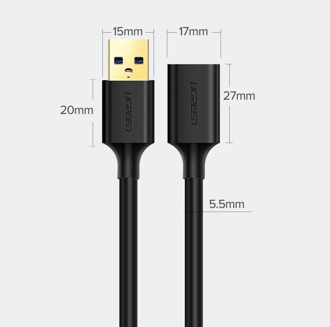 Image du produit Ugreen USB A — USB A (3 m, USB 3.0)