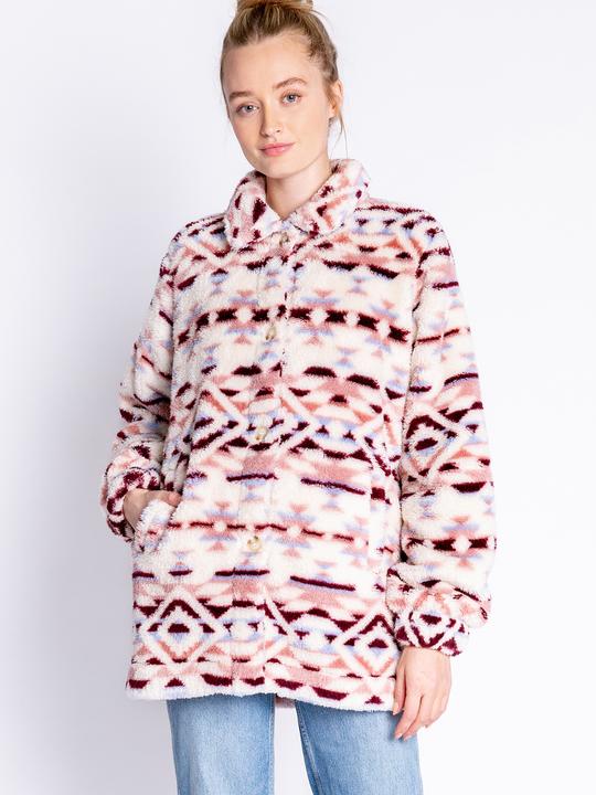 Immagine prodotto Pj Salvage Giacca in felpa Cozy Shacket (S)