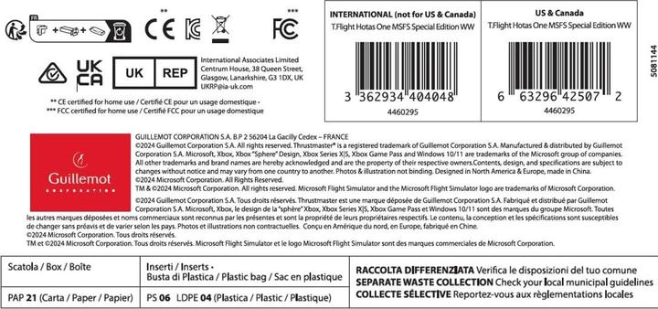 Produktbild Thrustmaster T. Flight Hotas One MSFS Special Edition (Windows, Xbox One X, Xbox One S, Xbox Series X, Xbox Series S)