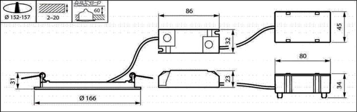 Produktbild Philips LED-Slim-Downlight (990 lm)