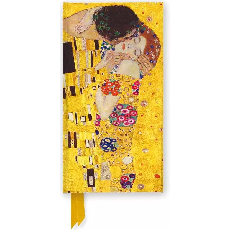 Browntrout Verlag, Heft + Block, Schmales Hardcover-Notizbuch: Gustav Klimt, Der Kuss (Liniert, Harter Einband)