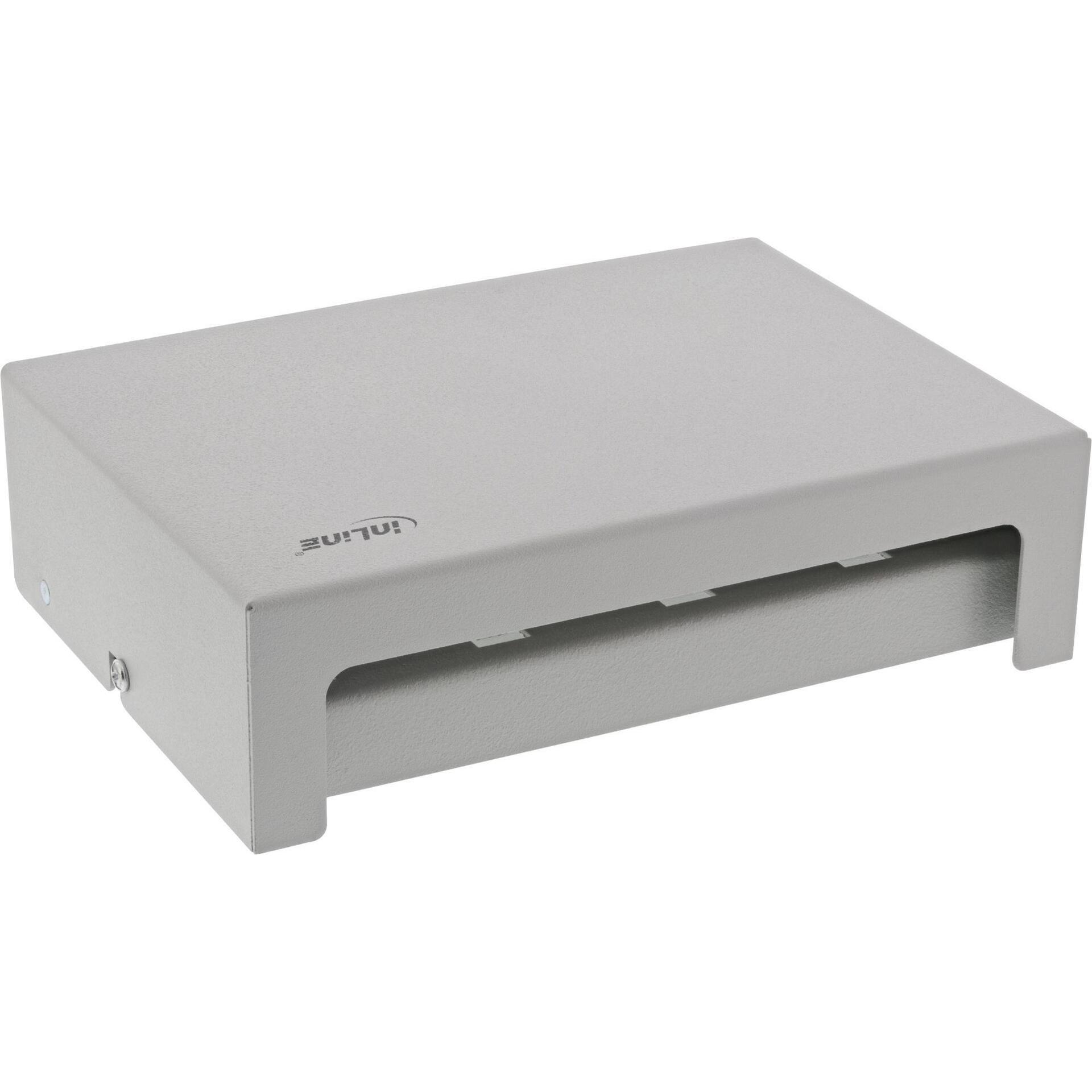 InLine Patchfeld-Dose Aufputz für 8x Keystone RJ45, Server Zubehör, Grau