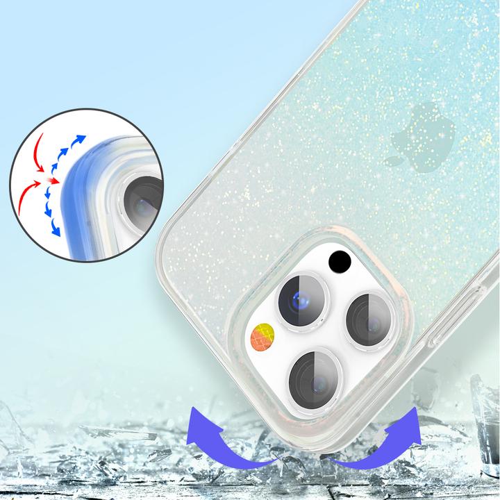 Immagine prodotto Kingxbar Modello a triangolo 3D della serie Streamer (Apple iPhone 13 Pro)