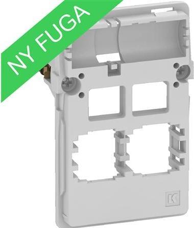 Actual product image LK FUGA Dataudtag for 2x Actassi RJ45, 112 module, indsats