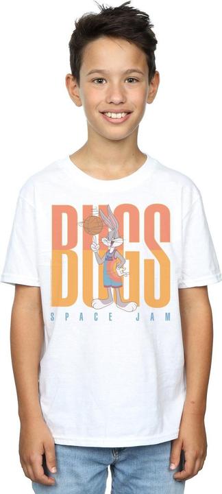 Immagine prodotto Space Jam Bugs Bunny Basketball Spin Maglietta Ragazzi (152, 158)