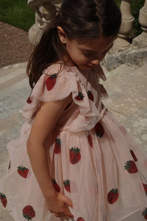 Produktbild Konges Slojd Yvonne Fairy Kleid Strawberry (104)