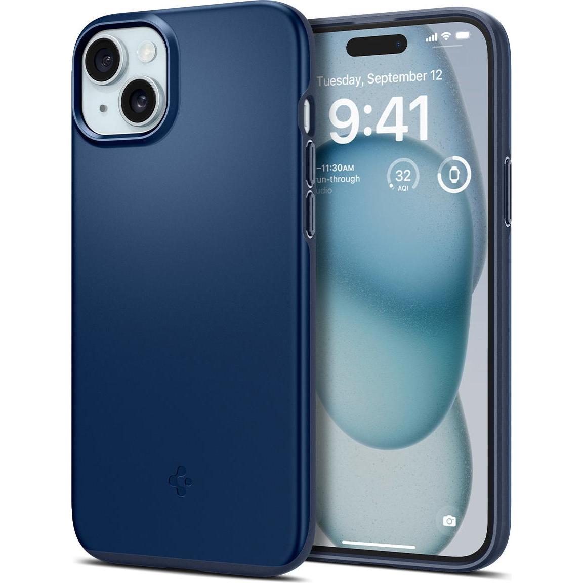 Spigen ACS06777 (Apple iPhone 15), Smartphone Hülle, Blau