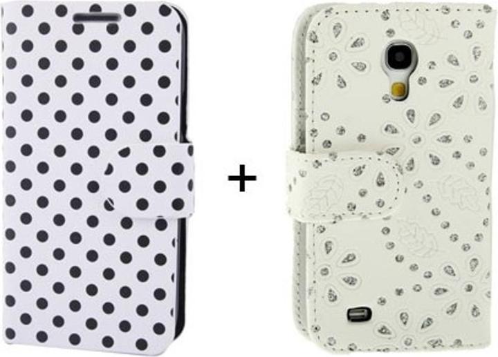 Produktbild König Design Schutzhülle Handytasche (Flip Quer) + Handytasche Flip Strass für Handy Samsung Galaxy S4 mini (Samsung Galaxy S4 mini)