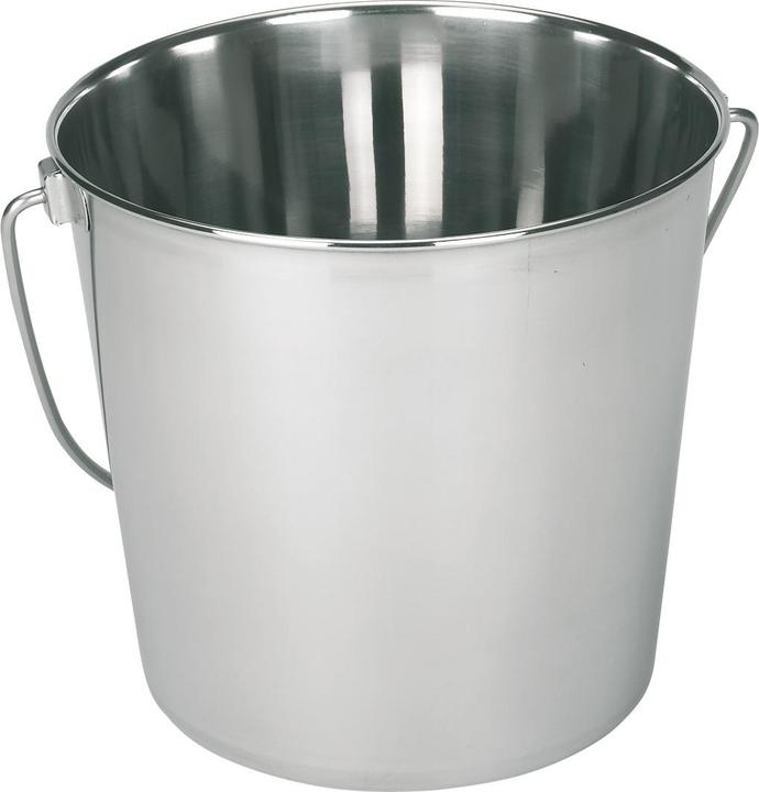 Kerbl Seau en acier inoxydable