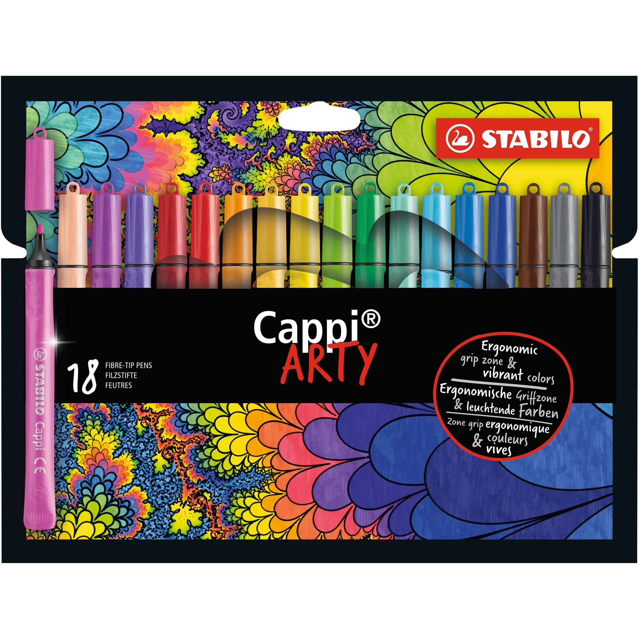 Thumbnail - STABILO, Malstifte, Cappi (Mehrfarbig, 18 x)