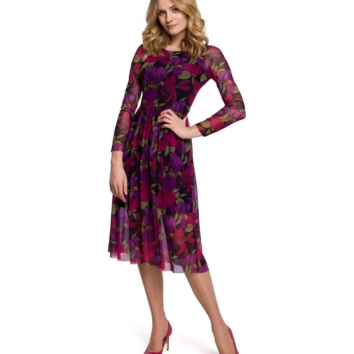 Makover, Damen, Kleider, Abendkleid, Mehrfarbig, (XXL)