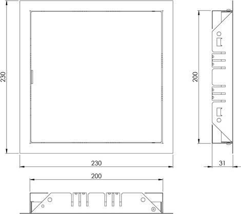 Image du produit Europlast CONTROL HATCH 200X200MM