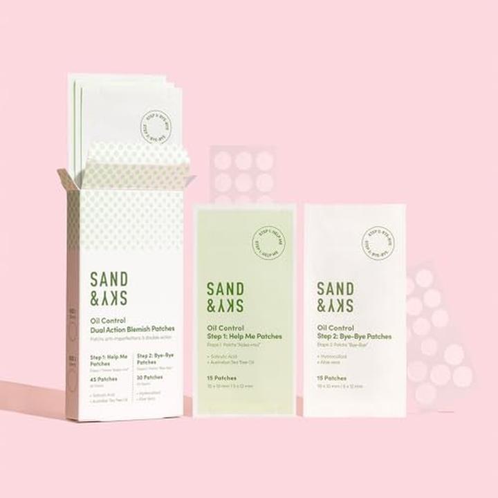 Actual product image Sand & Sky Oil Control Dual Action Blemish Patches - 75 patches