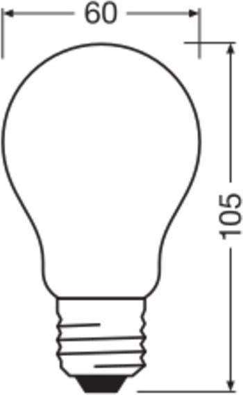 Produktbild Osram LED LAMPS ENERGY CLASS A ENERGY EFFICIENCY FILAMENT CLASSIC A 7.2W 840 Frosted E27 (E27, 7.20 W, 1521 lm, 6 x, A)