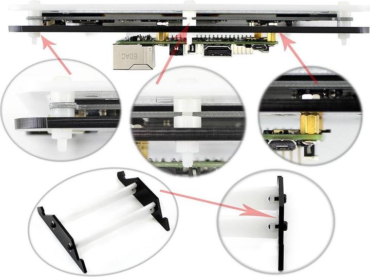Produktbild WaveShare Gehäuse für 7 Display 125130 / 125137 und Raspberry Pi