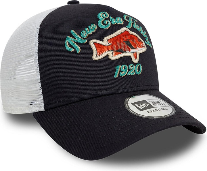 Actual product image New Era A-Frame Mesh Trucker Cap - Fishing 1920 Navy (One size)