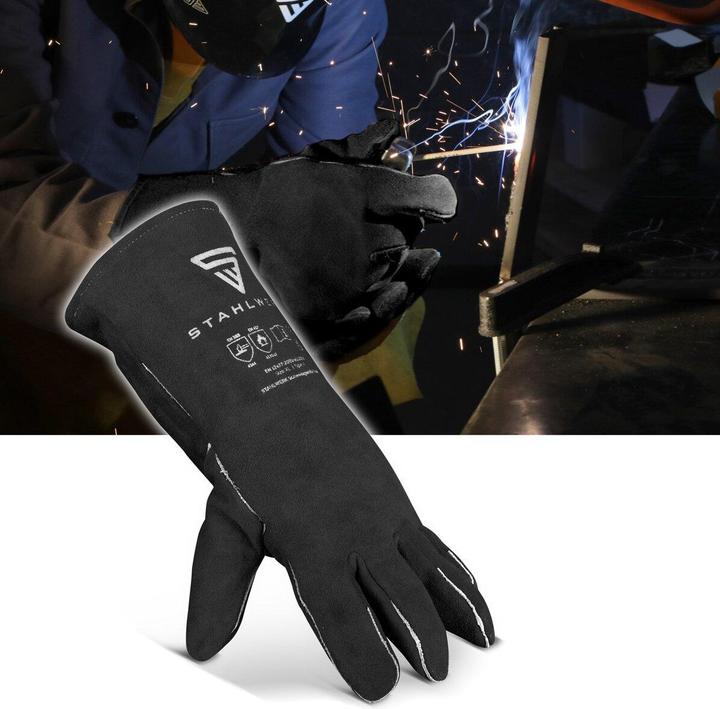 Produktbild Stahlwerk Schweisserschutzhandschuhe extra robuste Hitzeschutzhandschuhe (XL)