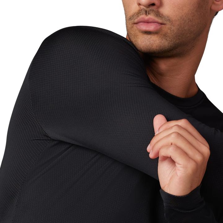 Actual product image Fox Tee 23 Tecbase Fire Ls Shirt Blk M (M)