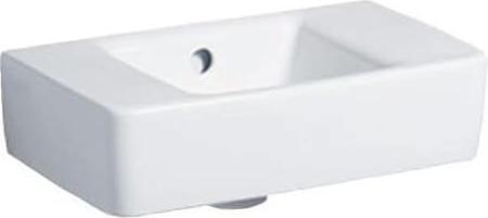 Geberit Handwaschbecken RENOVA PLAN o Hahnloch mit Überlauf 400x250mm weiss (250 mm, 400 mm)