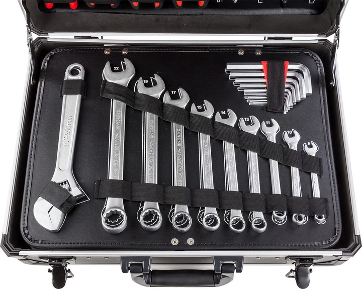 Image du produit Dema Mallette à outils en aluminium avec outils 176 pcs. (176 pièces)