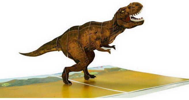 Produktbild MU Classic 3D Pop-Up Grusskarte T-Rex (1 Stk.)