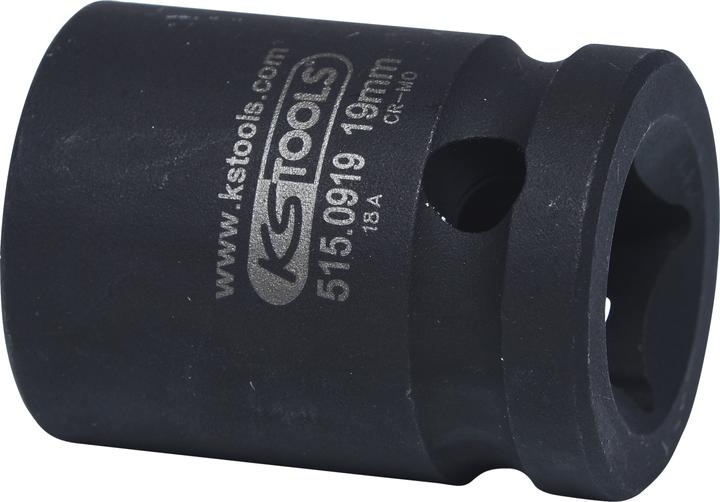 Actual product image KS Tools 1/2" power socket short (19 mm)