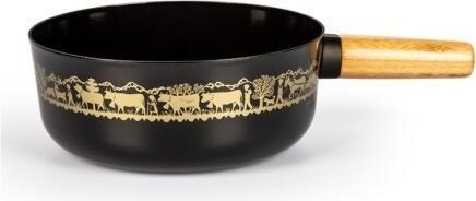 Actual product image Nouvel Cheese Fondue Caquelon, cast aluminium, with wooden handle