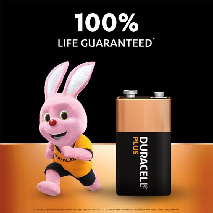 Actual product image Duracell Plus (1 pcs., 9V Block)